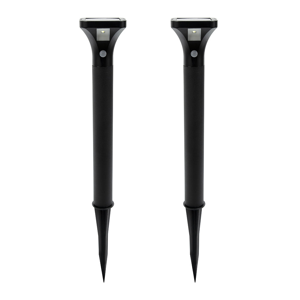 Licht Eco Lighting Licht Solar Powered Sensor Stake Decorative Garden Light White LED 52.5cm (2 Pack)