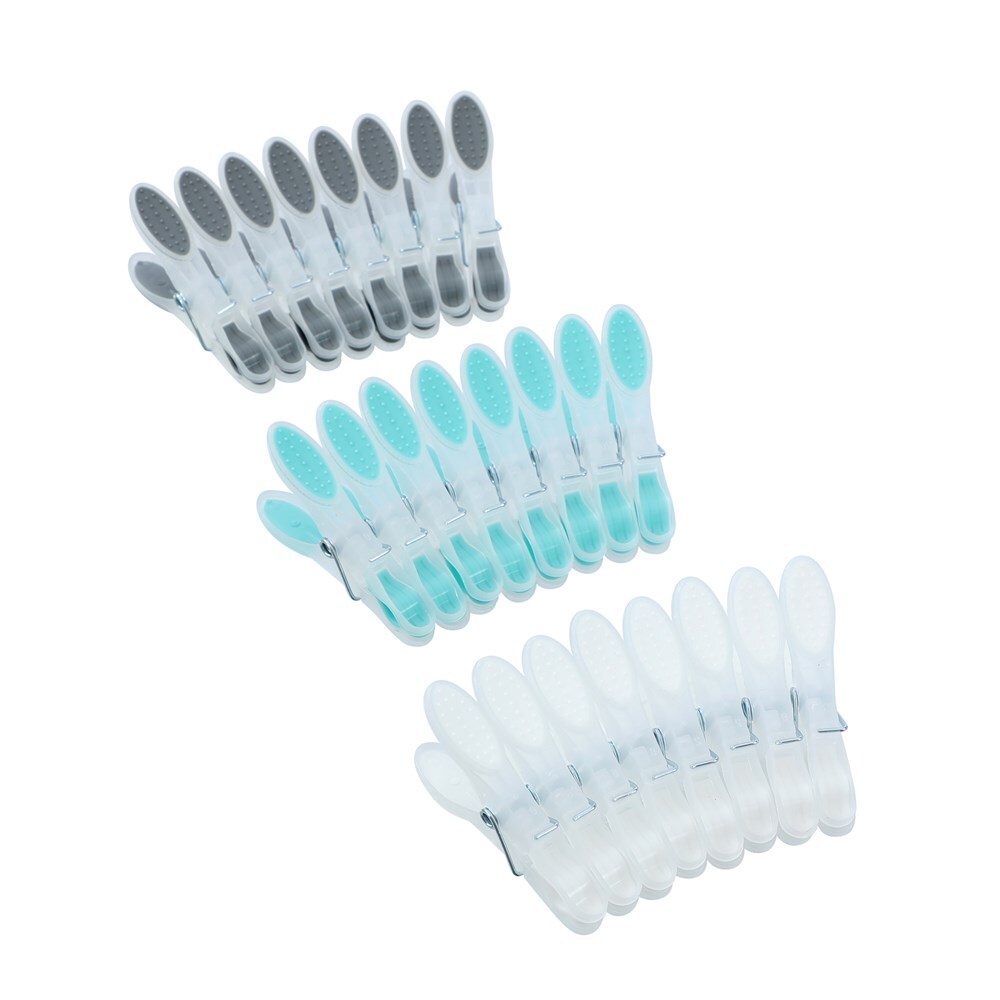 Boxsweden 24PK Boxsweden Hangit Soft Touch Clothes Pegs Oval Laundry Clip Undergarment (6 Pack) — image 3