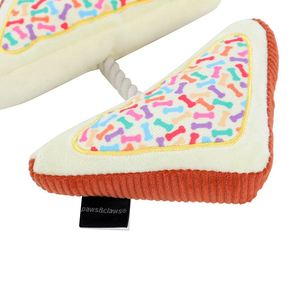 Paws and Claws Pawsnclaws 23cm Aussie Legends Fairy Bread w/ Squeaker Dog/Pet Plush Toy — image 4