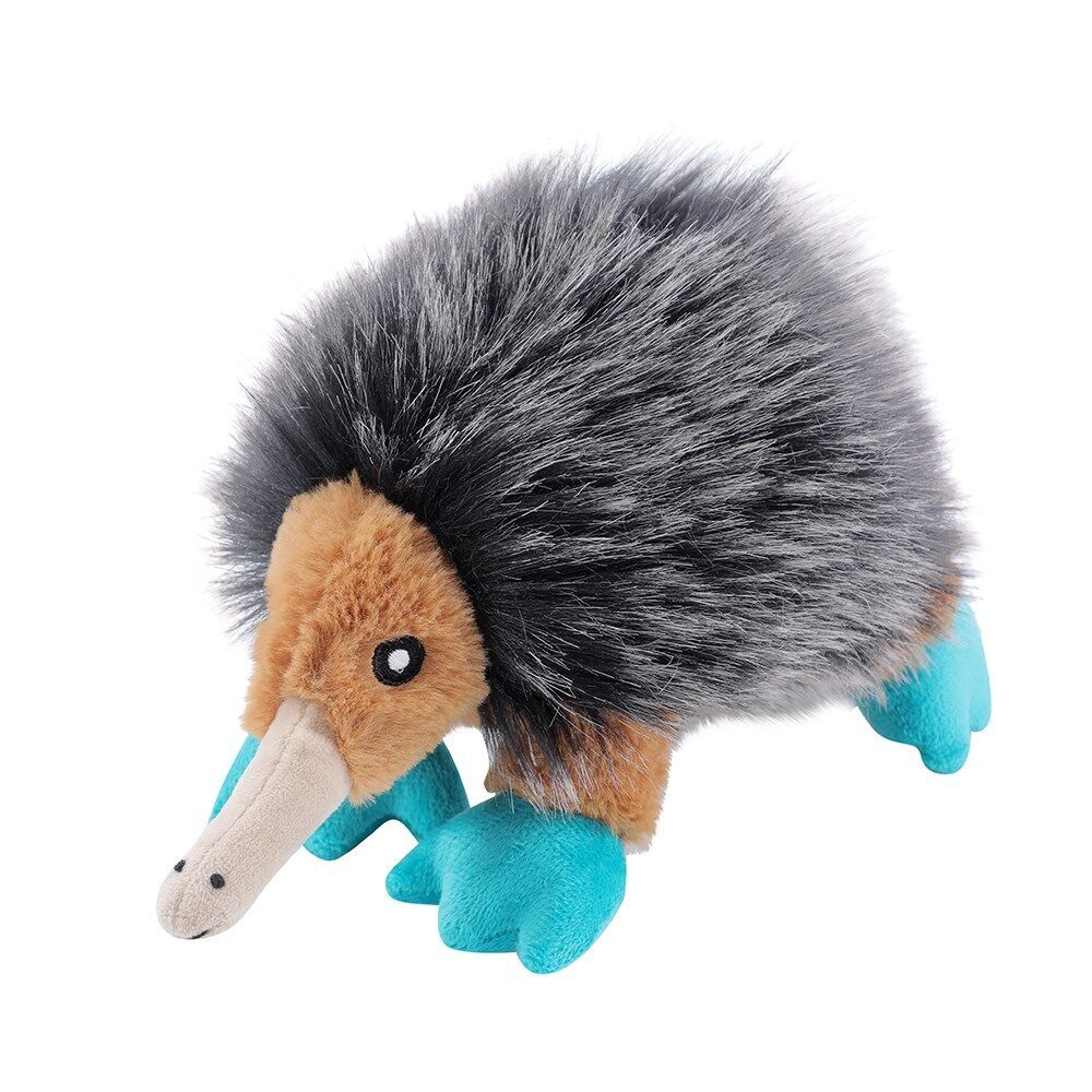 Paws and Claws Outback Buddies Echidna Sqeauky Plush Dog Toy 23x18x12cm (4 Pack) — image 3