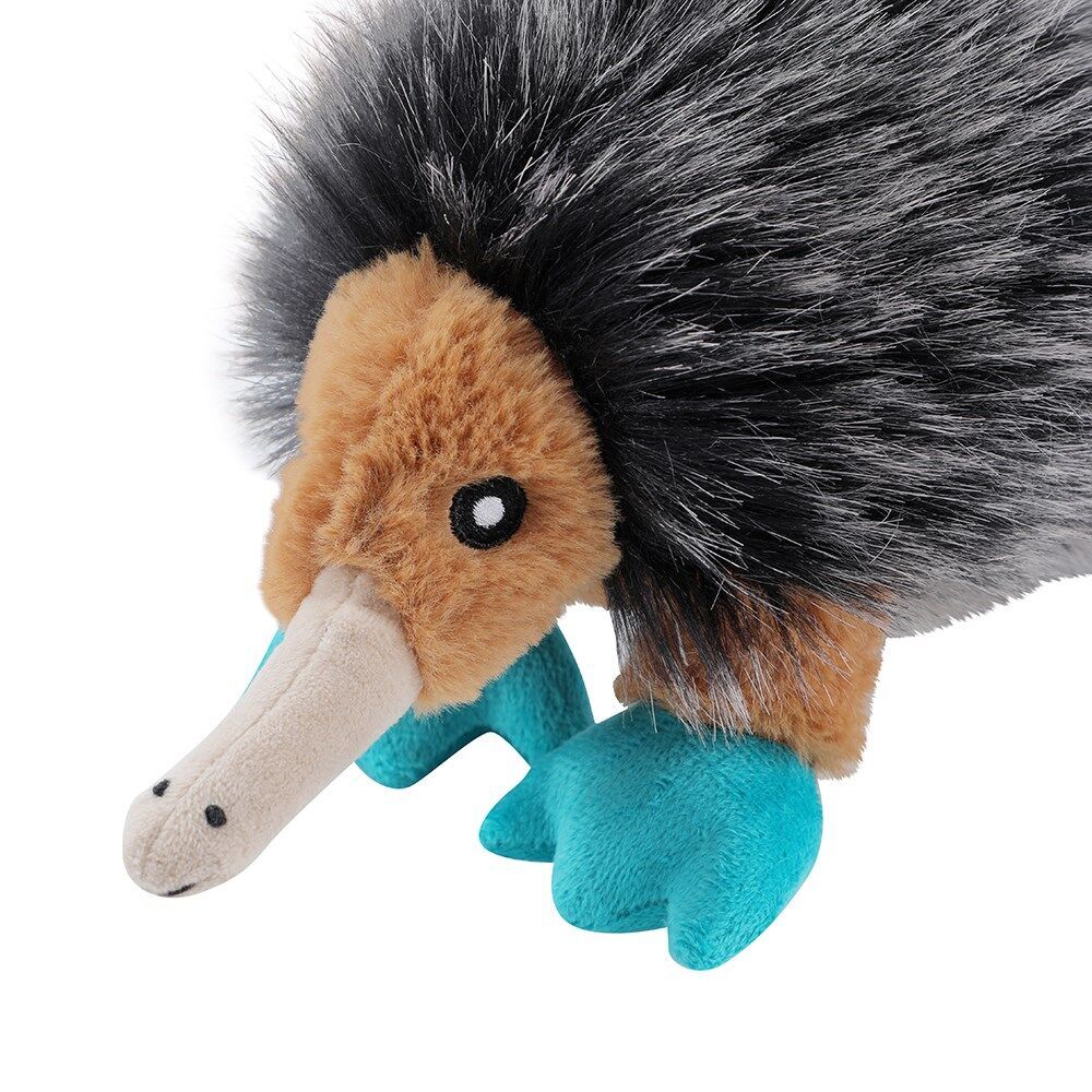 Paws and Claws Outback Buddies Echidna Sqeauky Plush Dog Toy 23x18x12cm (4 Pack) — image 4