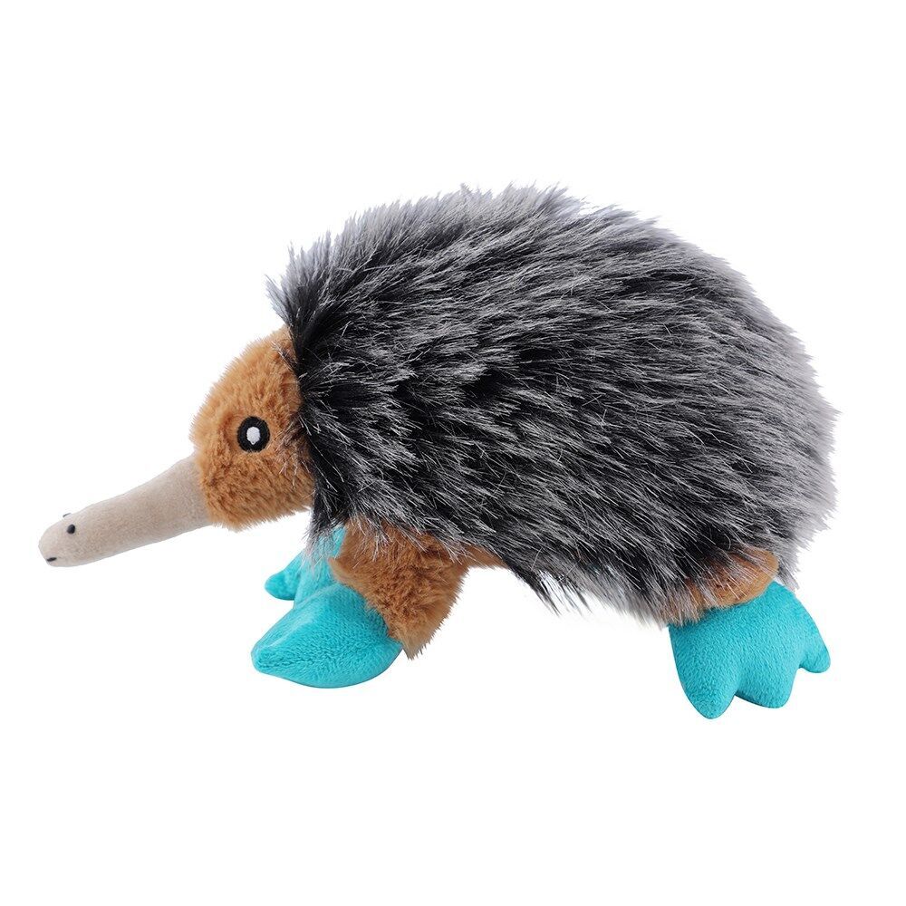 Paws and Claws Outback Buddies Echidna Sqeauky Plush Dog Toy 23x18x12cm (4 Pack) — image 8
