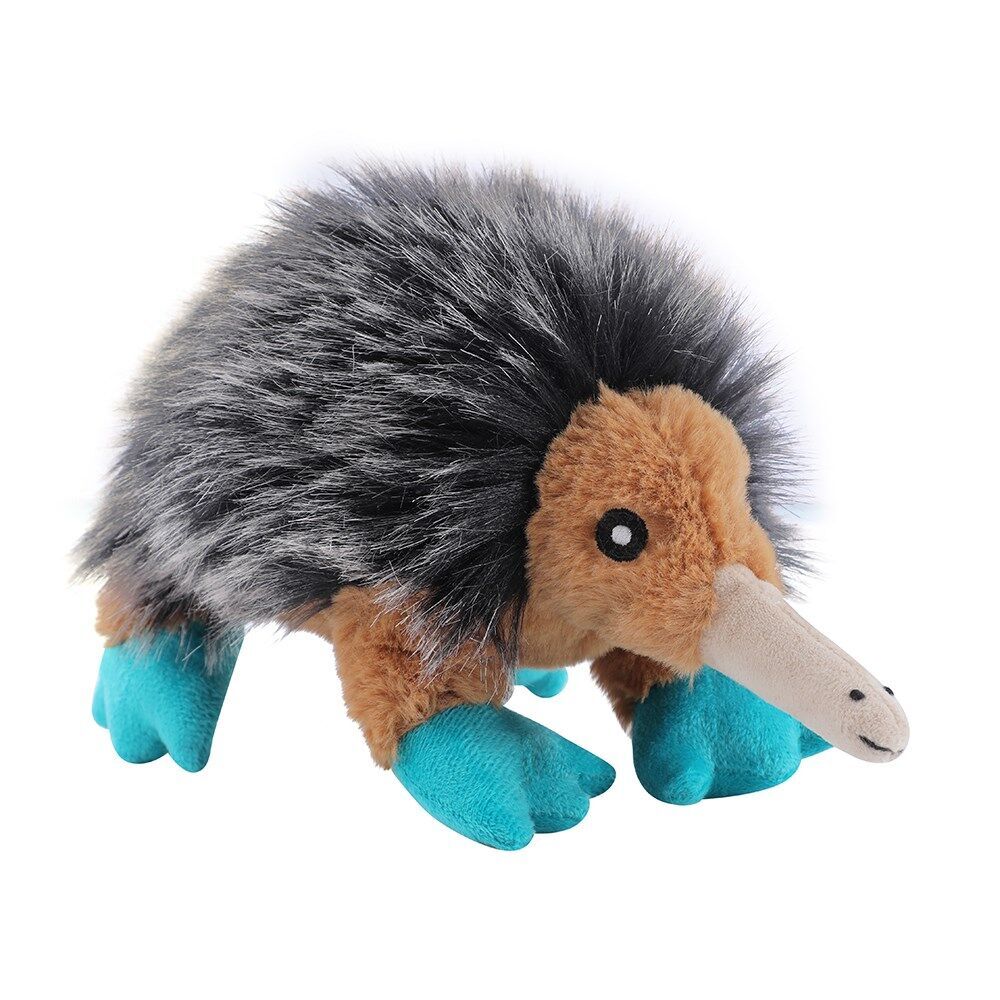 Paws and Claws Outback Buddies Echidna Sqeauky Plush Dog Toy 23x18x12cm (4 Pack) — image 9