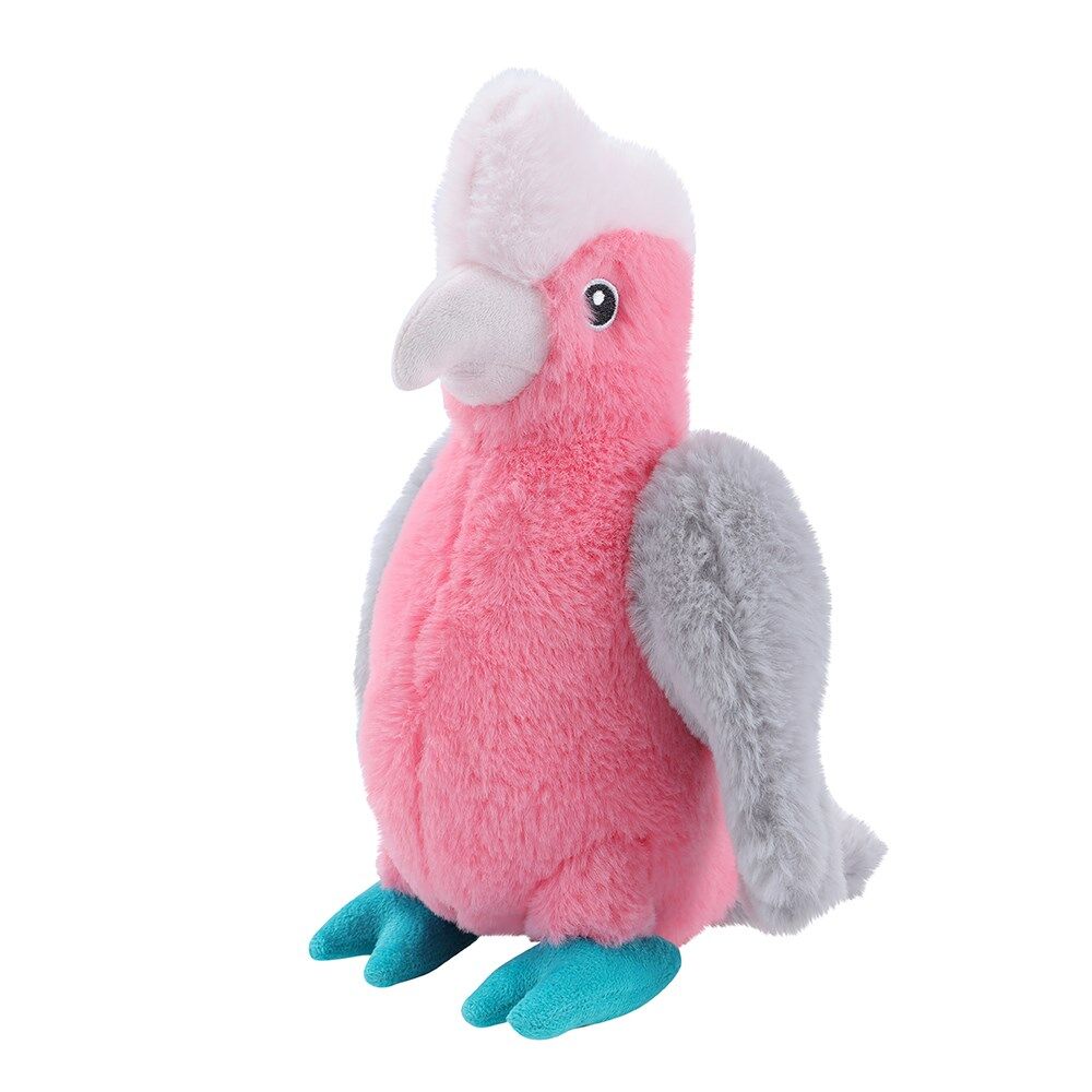 Paws and Claws 28.5x23.5x10cm Outback Buddies Galah Sqeauky Plush Dog Toy — image 3