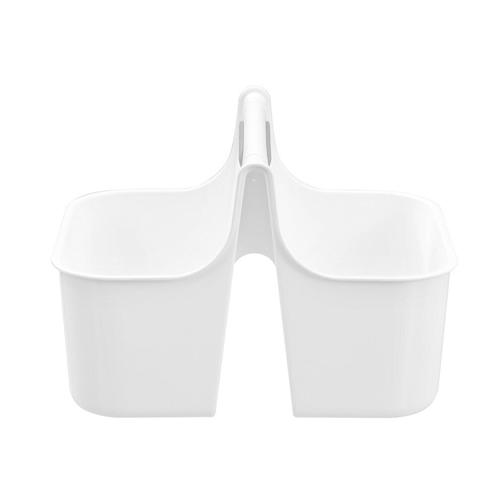 Boxsweden 2-Compartment Bathroom Caddy Storage Organiser Lrg 31x24.5cm White (12 Pack) — image 5
