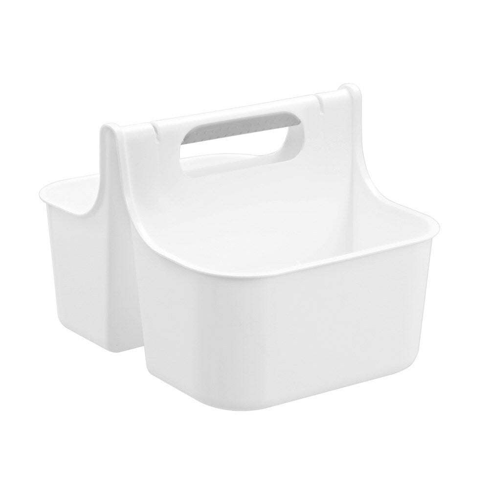 Boxsweden 2-Compartment Bathroom Caddy Storage Organiser Lrg 31x24.5cm White (6 Pack) — image 4