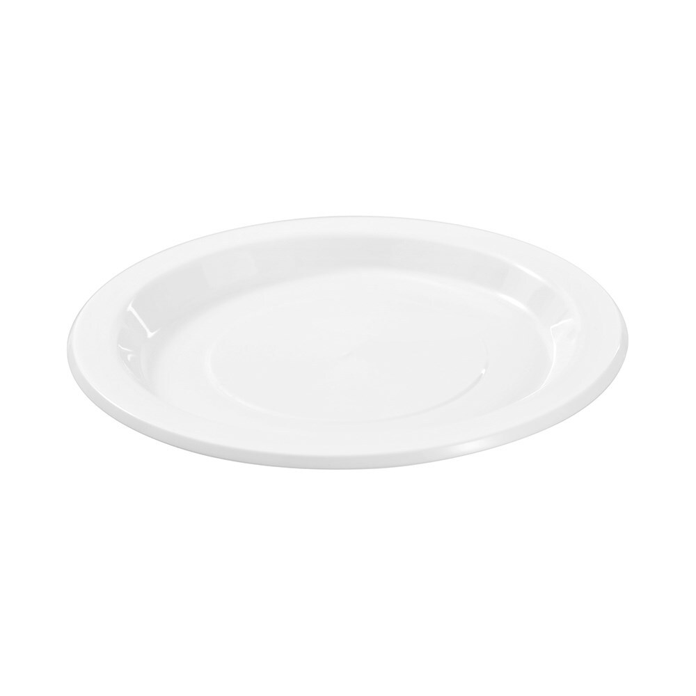 Lemon and Lime Reusable Plastic Serving Plate 22.5cm - White (300 Pieces) — image 5