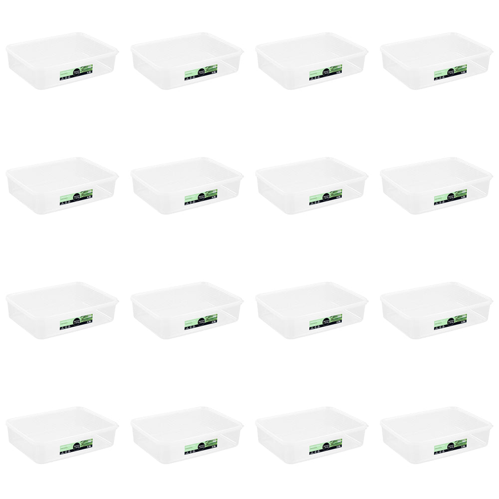 Lemon and Lime 4.8L Simple Fresh Food Reusable Container - Clear (16 Pack)