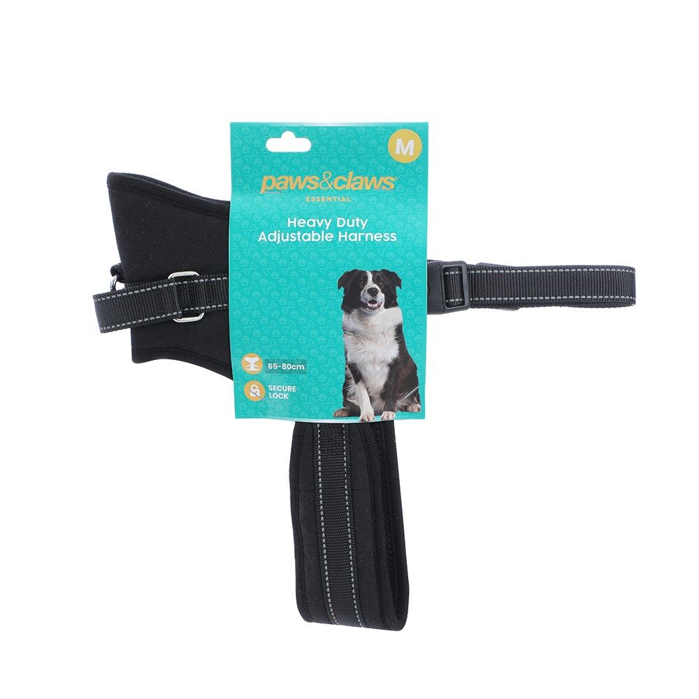 Paws and Claws Paws & Claws Strong Secure Lock Soft Padded Pet Harness Medium 65-80cm