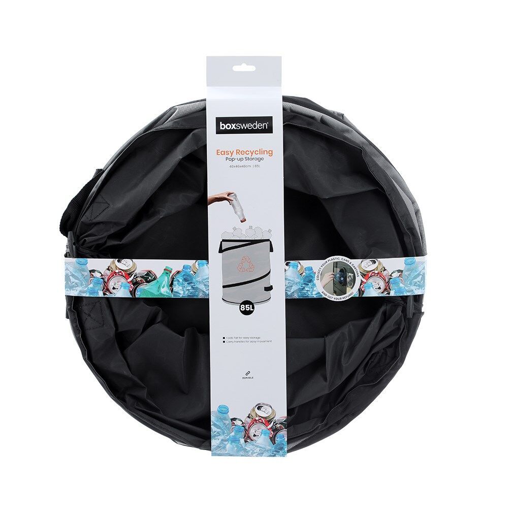 Boxsweden Durable Bottle Recycling Foldable/Pop Up Storage Bag 85L 48cm (4 Pack) — image 4