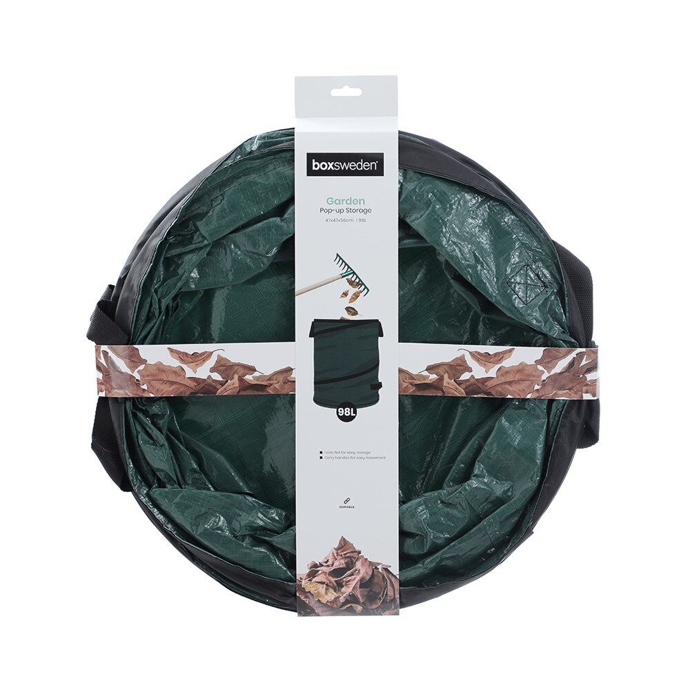 Boxsweden Durable Garden Foldable/Pop Up Bag with Carry Handle 98L 56cm (6 Pack) — image 4