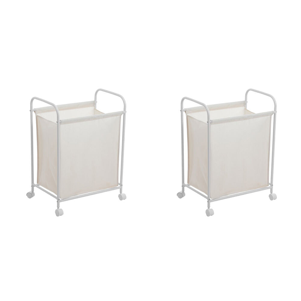 Boxsweden Lightweight Laundry Cart With Wheels 67L 50x33x70cm Assorted (2 Pack)