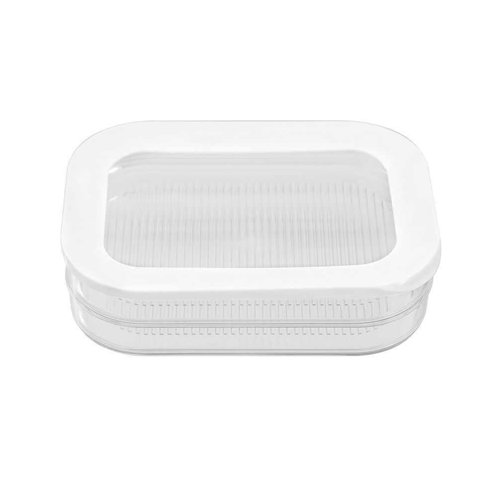 Lemon and Lime Fresh Seal 2 Section Stackable Fridge Food Storer 2x750ml (6 Pack) — image 4