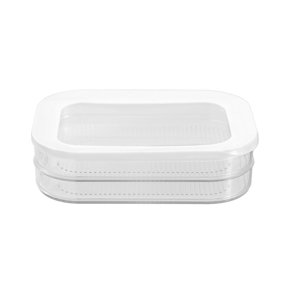 Lemon and Lime Fresh Seal 2 Section Stackable Fridge Food Storer 2x750ml (6 Pack) — image 5