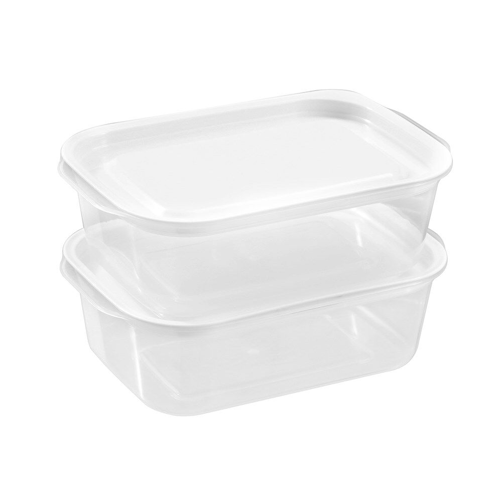 Lemon and Lime 2pc Lemon & Lime Reusable Lunch/Snack Container Portable Rectangular 850ml (6 Pack) — image 4