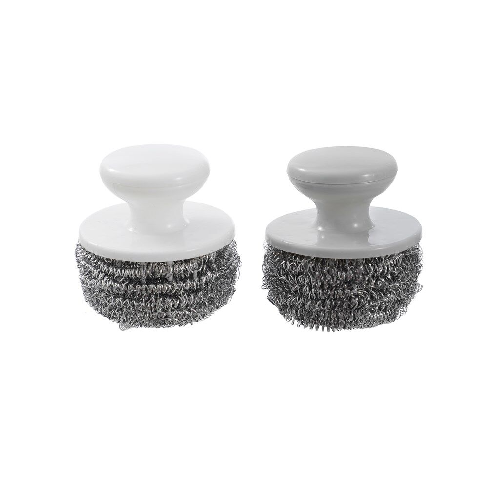 Boxsweden Prime Stainless Steel Kitchen Cleaning Scourer w/ Handle Assorted (2 Pieces) — image 3