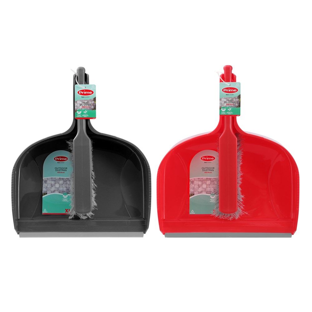 Boxsweden Extra Large Assorted Prime Wide Yard Dustpan and Brush Set — image 2