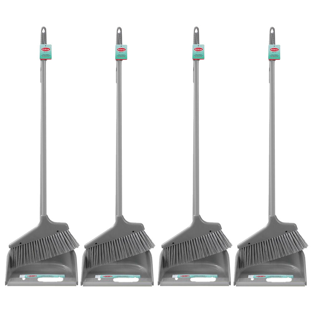 Boxsweden Prime Tall Standing Cleaning Dustpan and Angled Brush Assorted (4 Pack)
