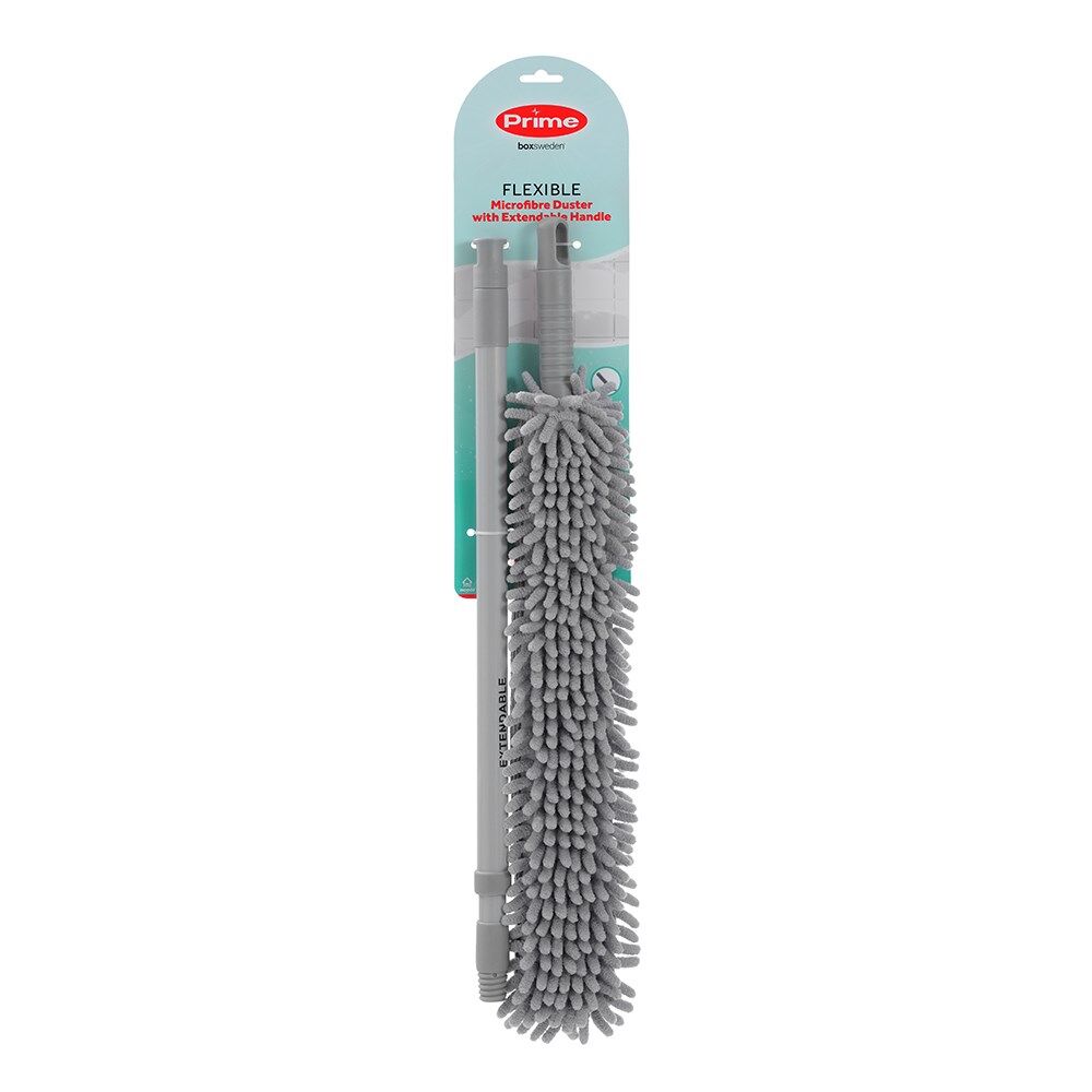 Boxsweden 110-146cm Prime Flexible Microfibre Duster w/ Extendable Handle Asstd
