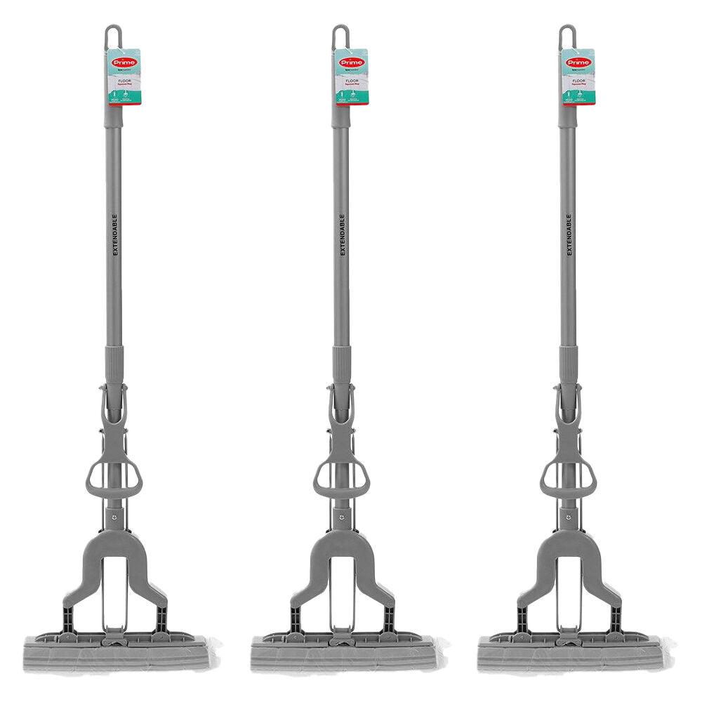 Boxsweden Prime Squeeze Indoor Mop w/ Extendable Handle Assorted (3 Pack)