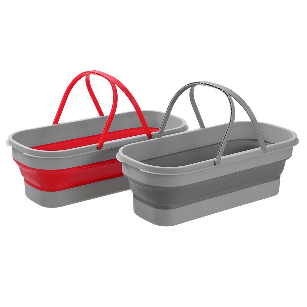 Boxsweden Prime Foldaway Window Cleaning Buckets w/ Handle 12L Assorted (2 Pack) — image 10