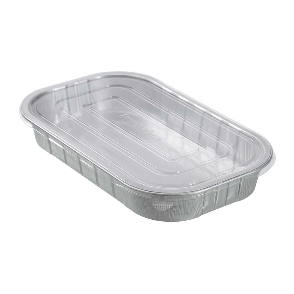 Lemon and Lime 3pc Lemon and Lime Premium Aluminium Foil Container w/ Clear Lids 31.5x19cm (12 Pack) — image 5