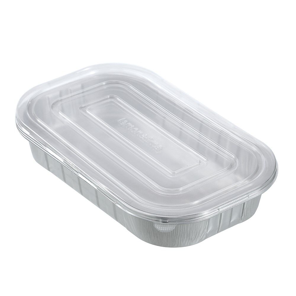 Lemon and Lime 3pc Lemon and Lime Premium Aluminium Foil Container With Clear Lids 31.5x19cm (6 Pack) — image 2
