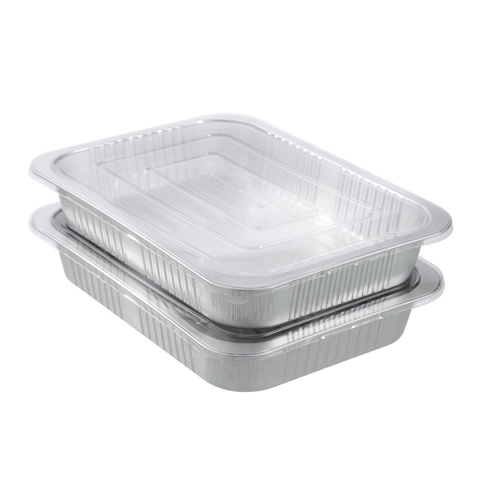 Lemon and Lime Premium Aluminium Foil Container With Clear Lids 37x27x6cm (2 Pieces) — image 3
