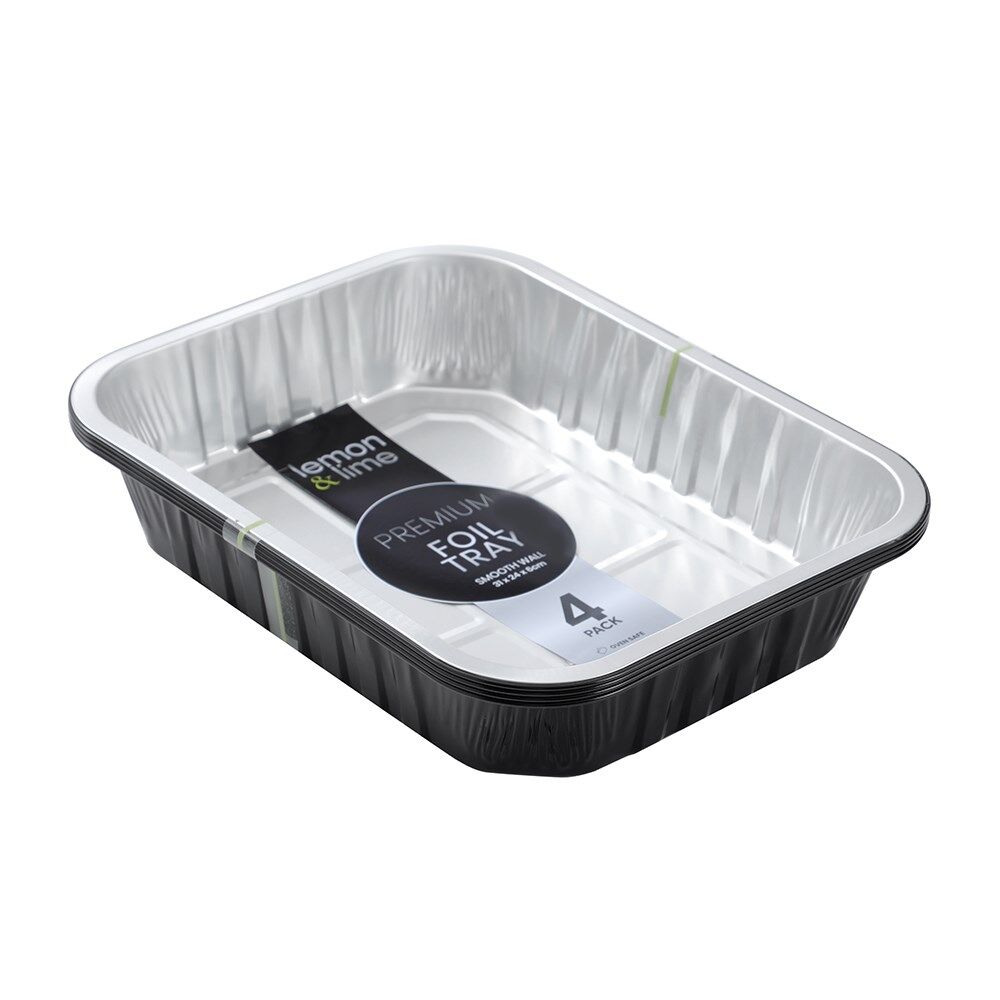 Lemon and Lime 6pc 4pc Premium Aluminium Two Tone Foil Container Pack — image 2