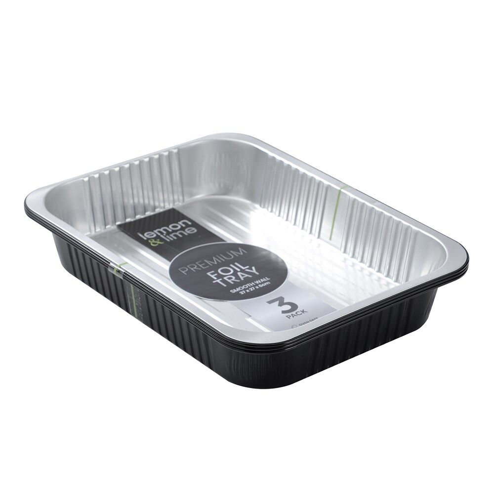 Lemon and Lime 6x 3pc Premium Aluminium Two Tone Foil Container Pack — image 2
