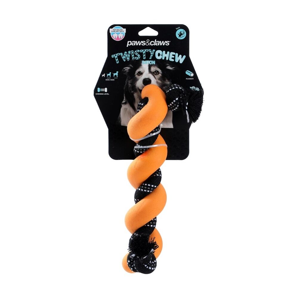 Paws and Claws Twisty Chew Baton Toy 27x5x5cm Woven Rope Assorted (6 Pack) — image 7