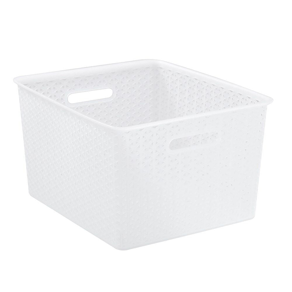Boxsweden Wicker Frost Versatile Extra Large Durable Basket 35L White (8 Pack) — image 3