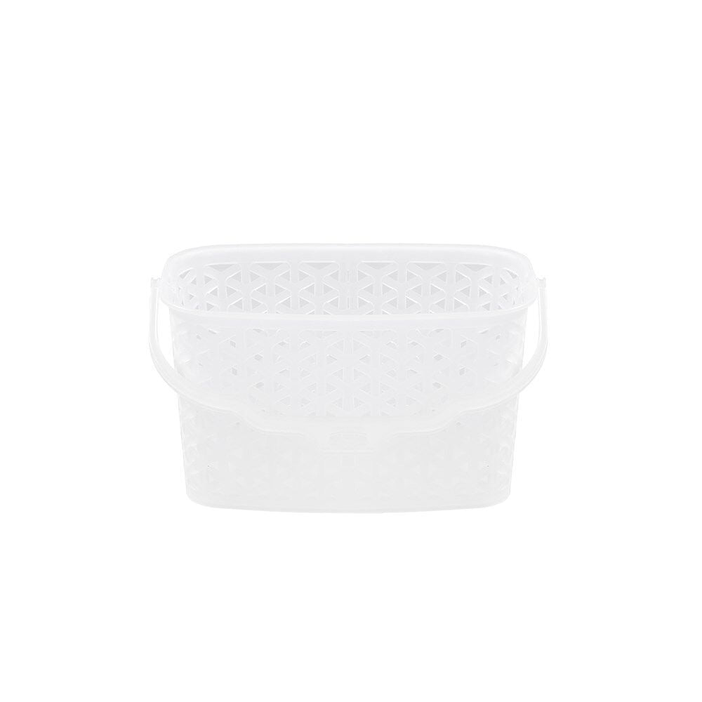 Boxsweden 22cm White Sylish Wicker Frost Durable Laundary Peg Basket — image 5