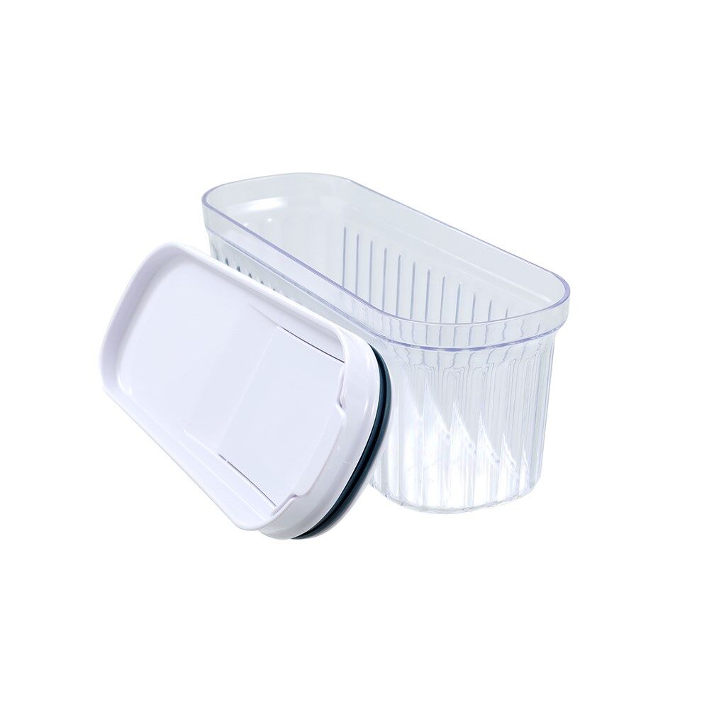 Lemon and Lime 1.5L/22x8x8cm Crystal Ribbed Food Dispensing Container Assorted — image 5