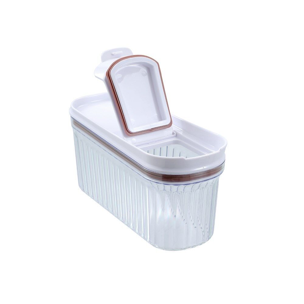 Lemon and Lime Crystal Ribbed Food Dispensing Container 1.5L/22x8x8cm Assrtd (4 Pack) — image 10