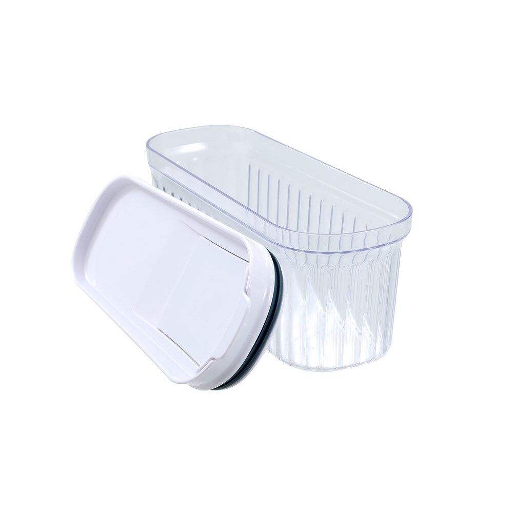 Lemon and Lime Crystal Ribbed Food Dispensing Container 1.5L/22x8x8cm Assrtd (4 Pack) — image 6