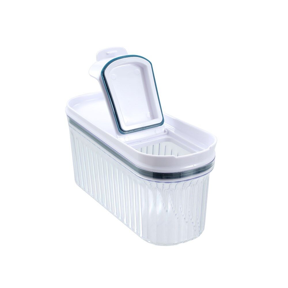 Lemon and Lime 1.5L/22x8x8cm Crystal Ribbed Food Dispensing Container Assorted — image 2