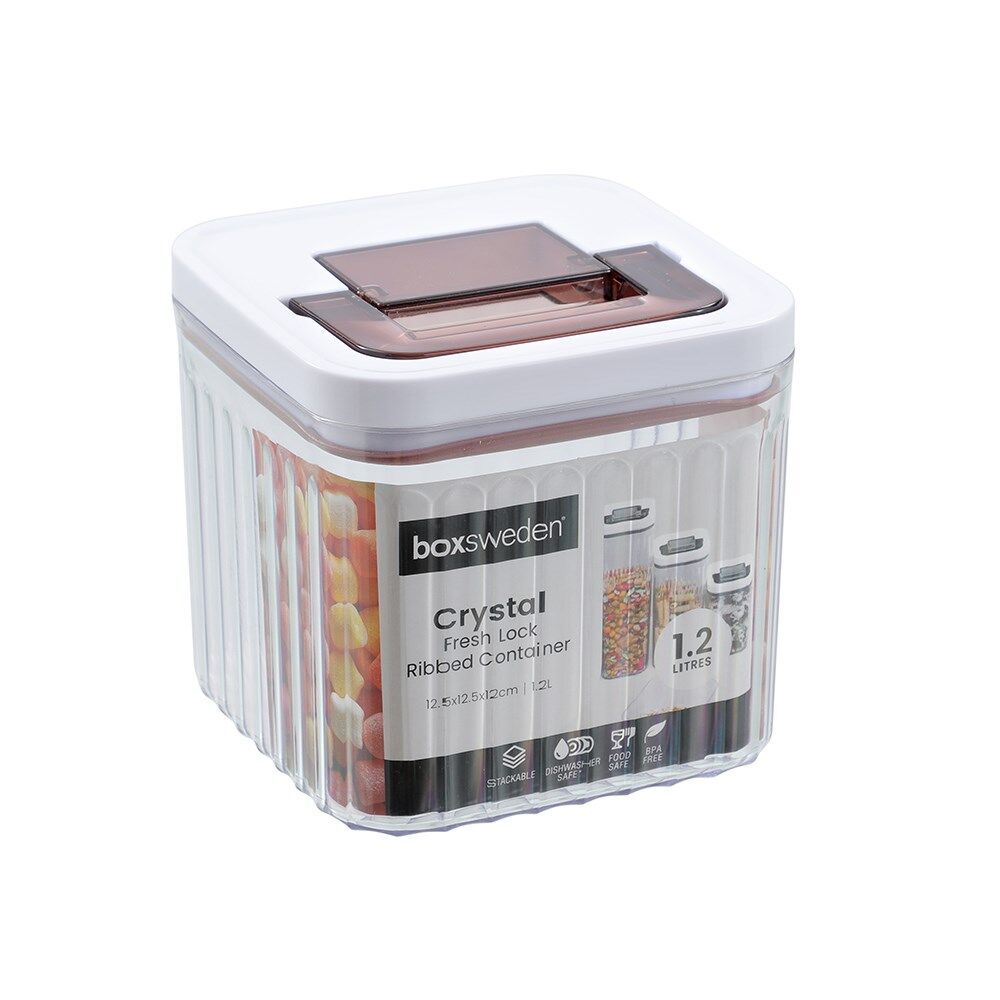 Lemon and Lime Crystal Ribbed Food Storage Container 1.2L/12cm Assorted (6 Pack) — image 6
