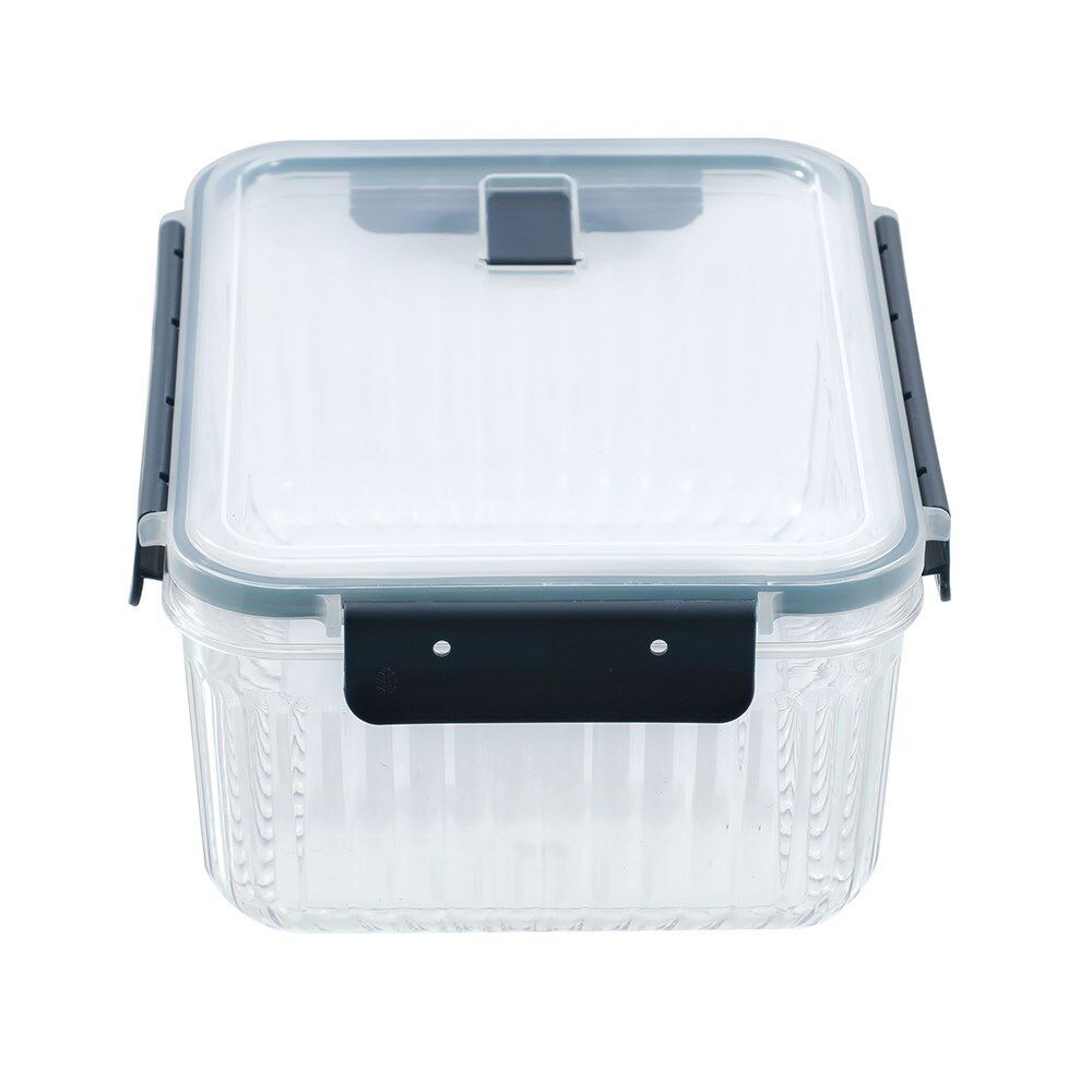 Lemon and Lime Crystal Ribbed Food Storage Container 3.1L/10cm Assorted (4 Pack) — image 3