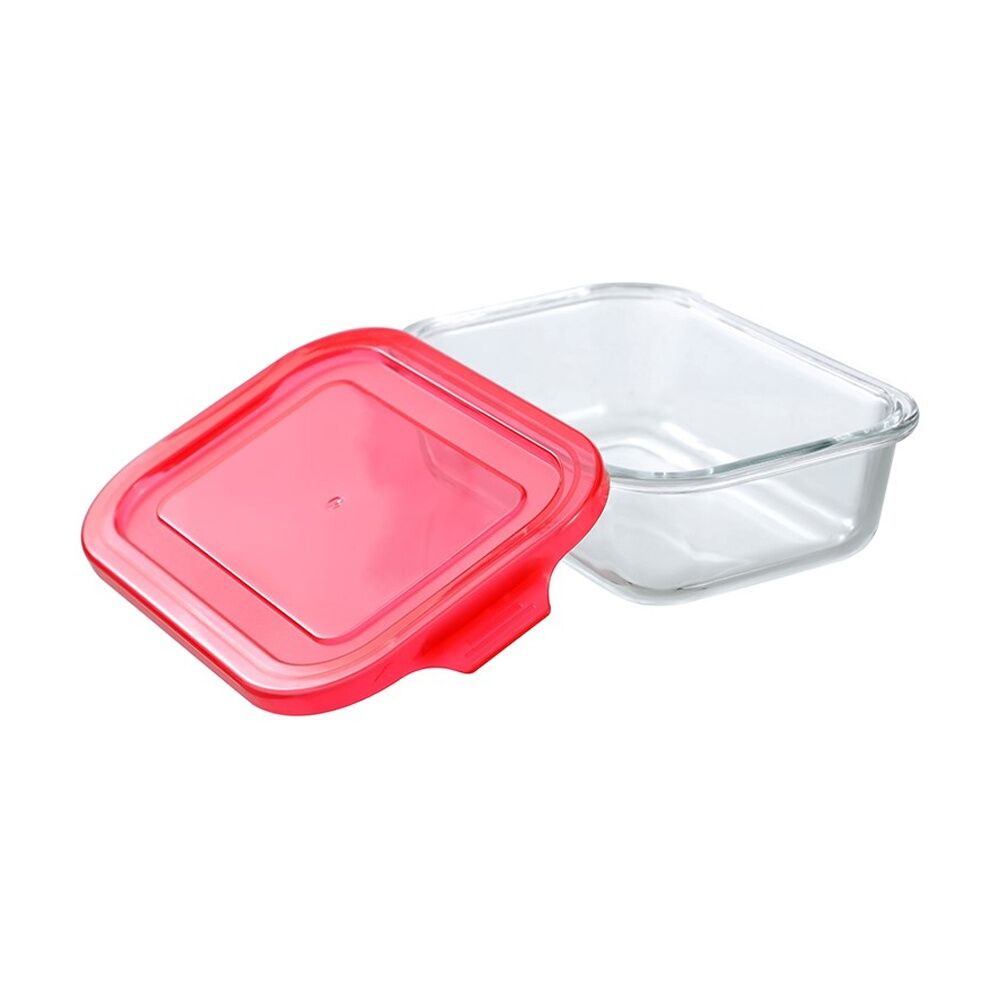Lemon and Lime Yorkshire Rectangle Glass Quick Seal Container 650ml Food Safe — image 2