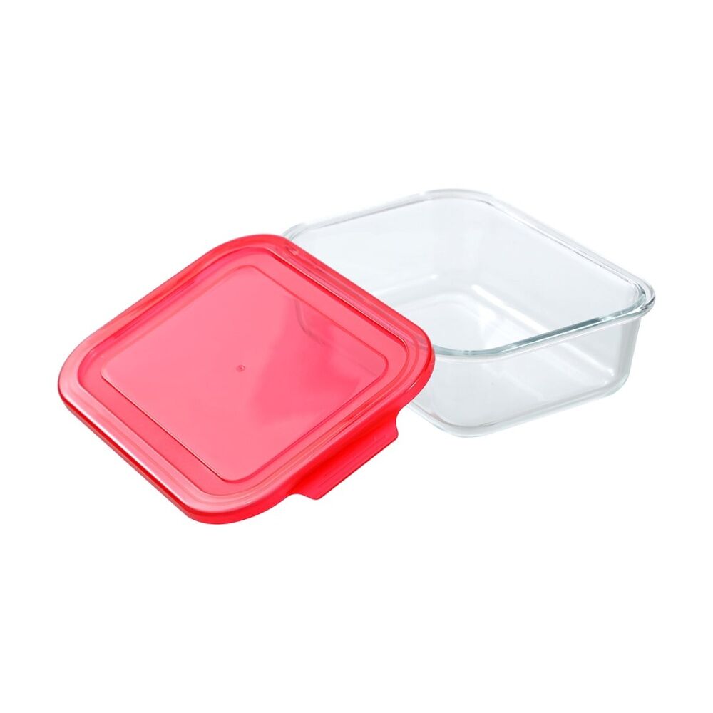 Lemon and Lime Yorkshire Rectangle Glass Quick Seal Container 1.5L Food Safe — image 2