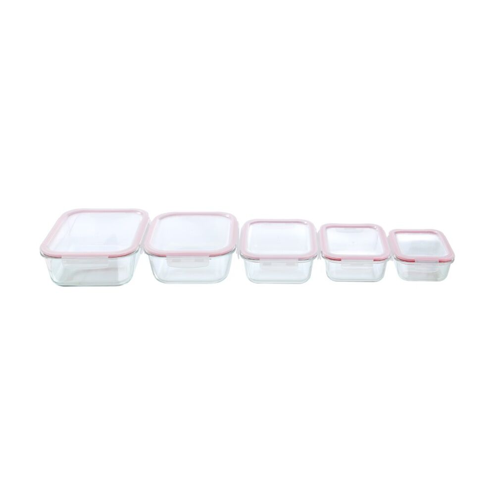 Lemon and Lime Yorkshire Glass Rectangle Clip Seal Container 2.3L Food Safe (6 Pack) — image 10