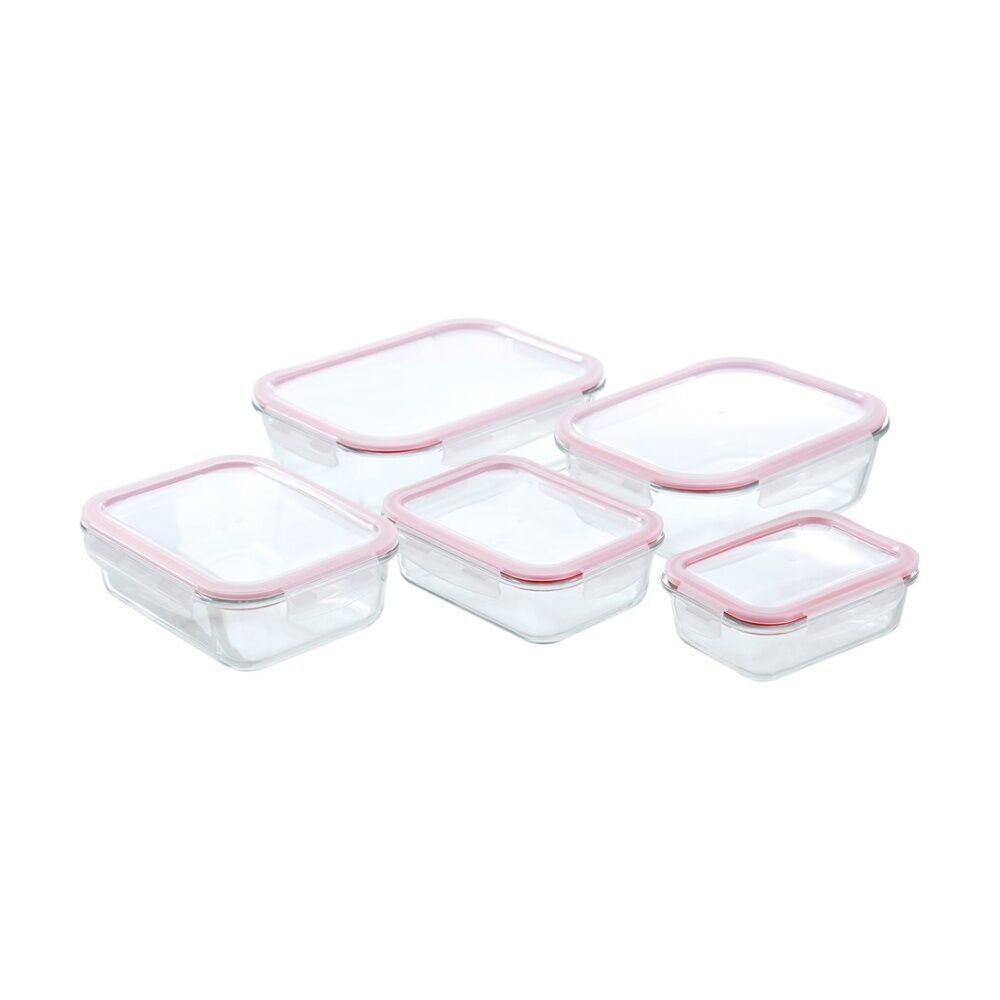 Lemon and Lime Yorkshire Glass Rectangle Clip Seal Container 2.3L Food Safe (6 Pack) — image 9