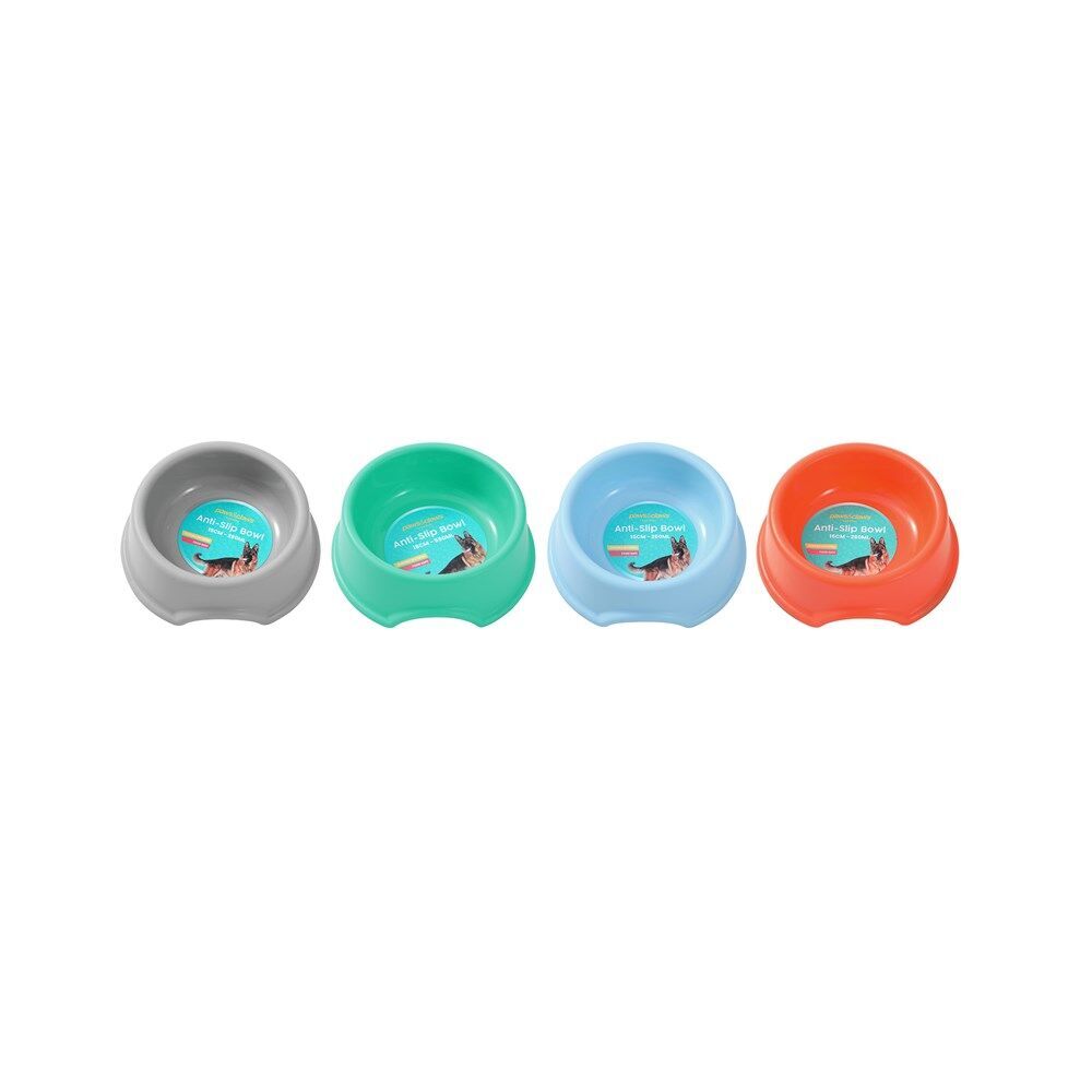 Paws and Claws Pet Essentials Anti Slip Bowl 260mL/15cm Assorted (6 Pack) — image 10