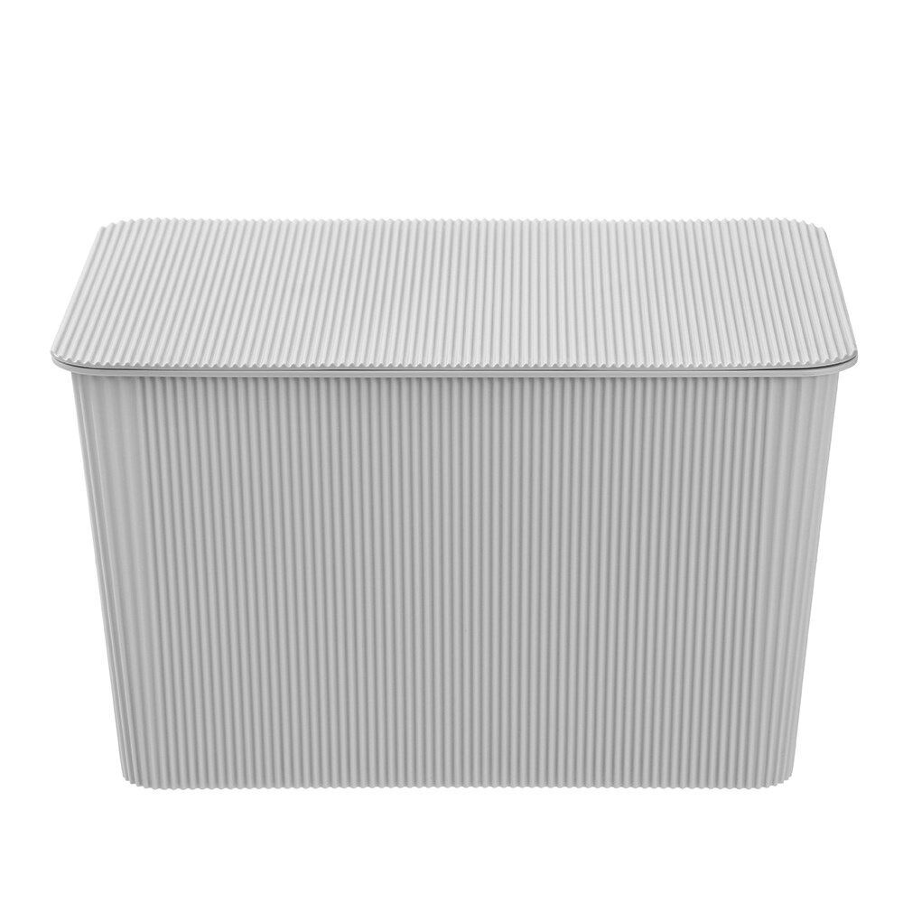 Boxsweden Discrete Durable Storage Basket Ribbed with Lid 15L Assorted (3 Pack) — image 7