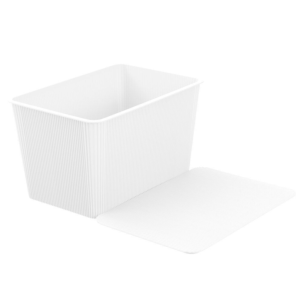 Boxsweden Discrete Durable Storage Basket Ribbed with Lid 15L Assorted (3 Pack) — image 8