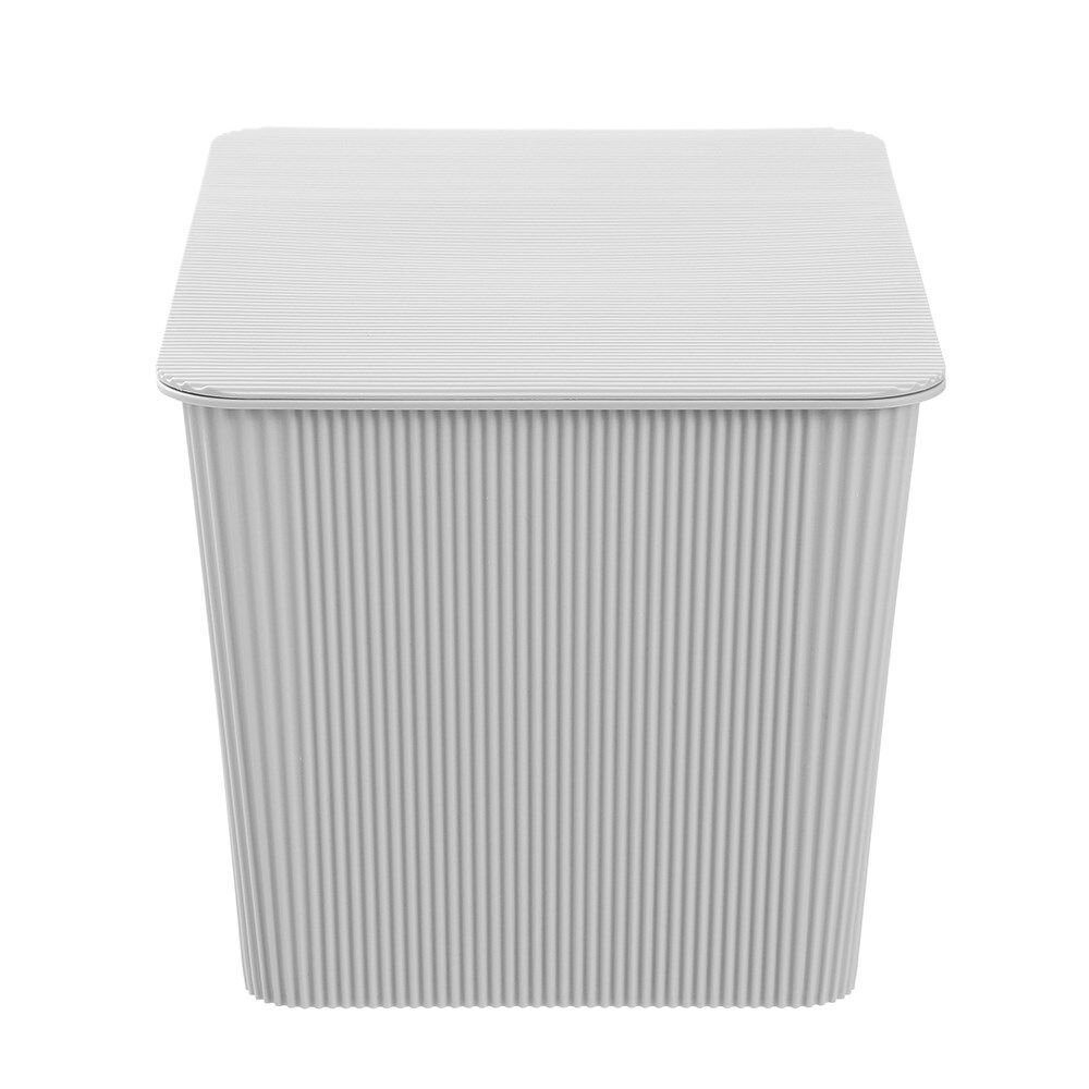 Boxsweden Discrete Durable Storage Basket Ribbed with Lid 15L Assorted (6 Pack) — image 5