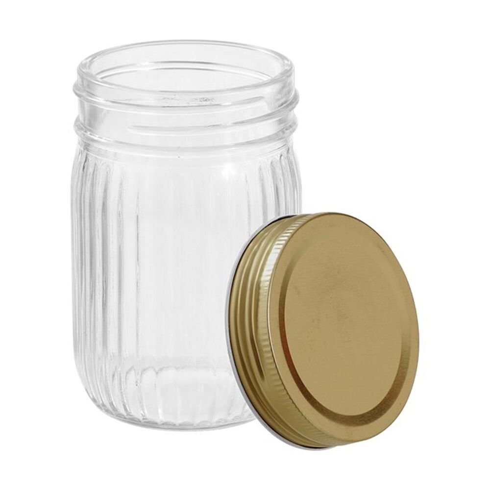 Lemon and Lime 6pc Lemon and Lime Roma Ribbed Conserve Jar 300ml Food Safe Kitchenware (8 Pack) — image 3