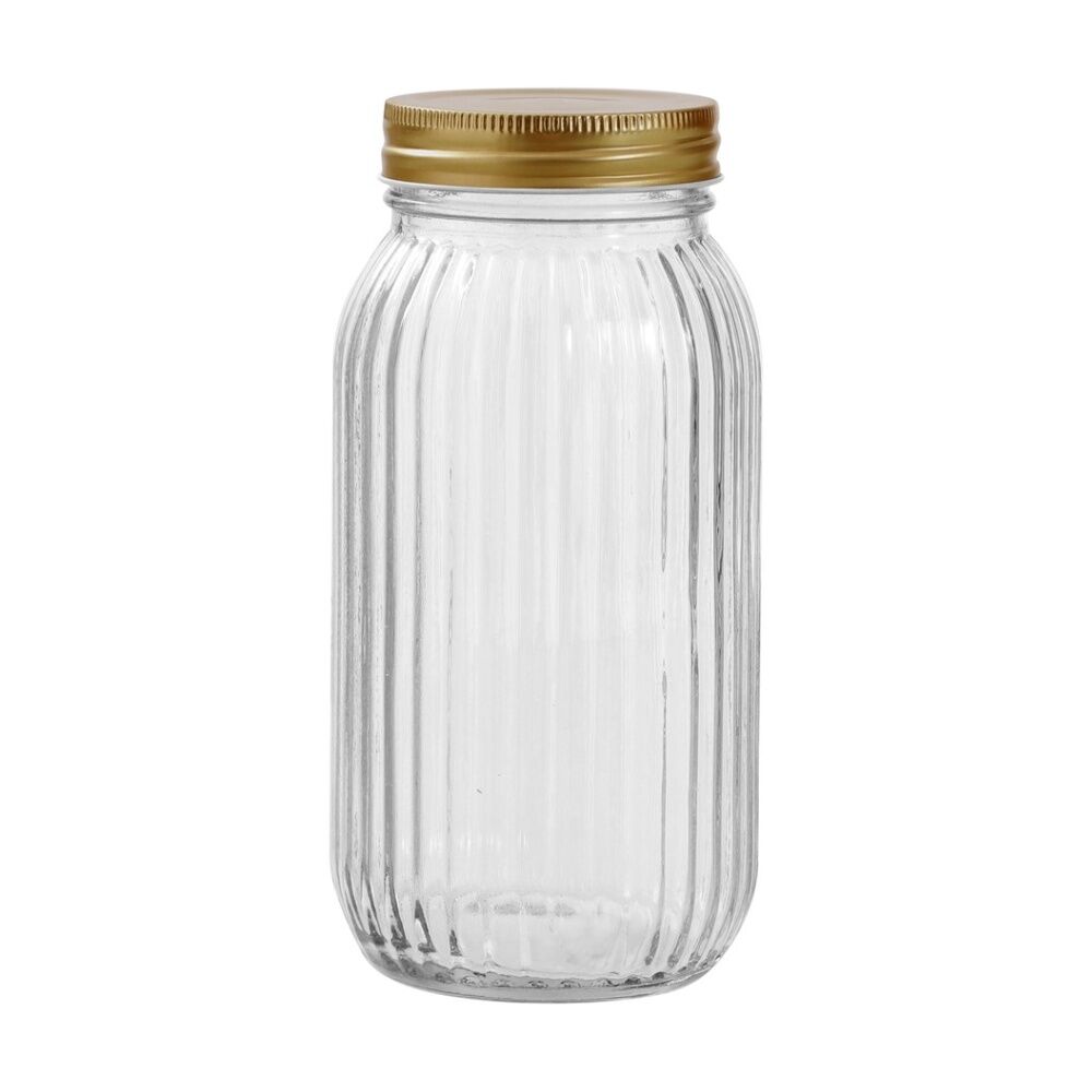 Lemon and Lime 4pc Lemon and Lime Roma Ribbed Conserve Jar 800ml Food Safe Kitchenware (2 Pack) — image 7