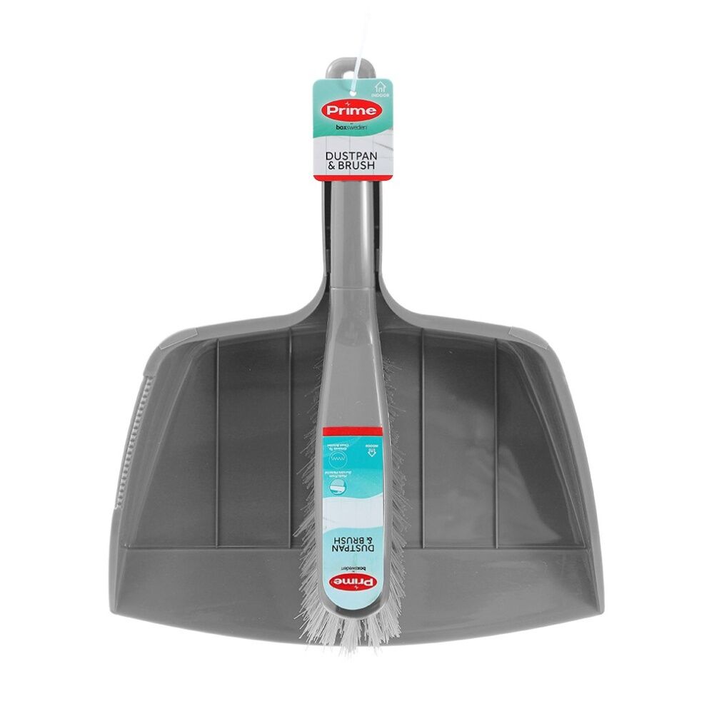 Boxsweden Prime Dustpan & Brush Comfort Grip Handle for Cleaning Assorted (6 Pack) — image 2